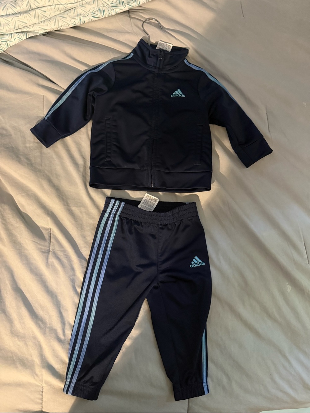 Adidas Navy Tracksuit for baby 12months